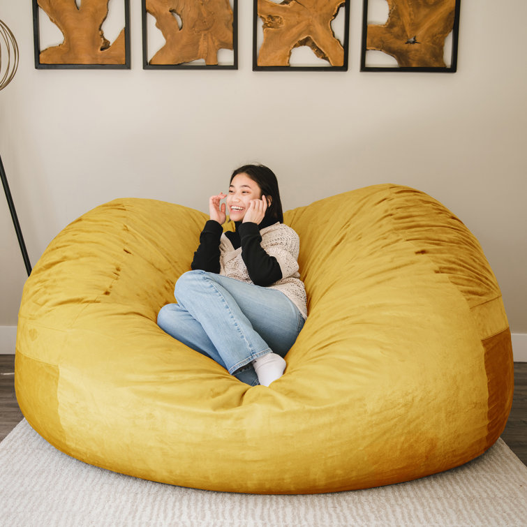 Comfort Research Big Joe Giant 6 Foot Foam Filled Bean Bag Sofa